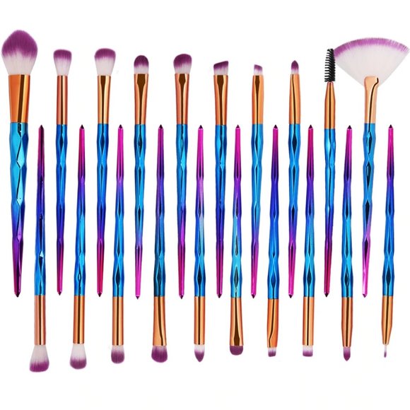 NEW 20pc Unicorn Makeup Brush Set - Picture 3 of 3